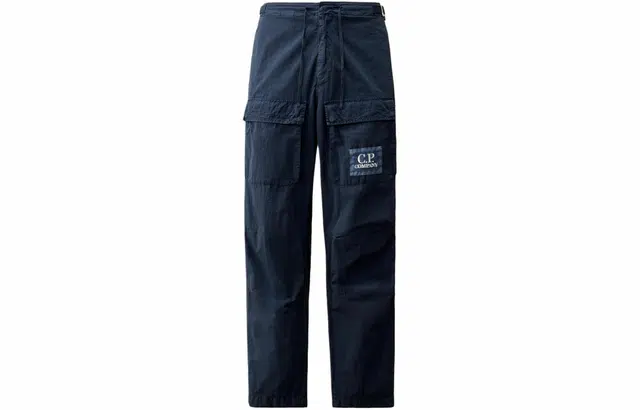 C.P. Company Logo Cargo Pants Blue