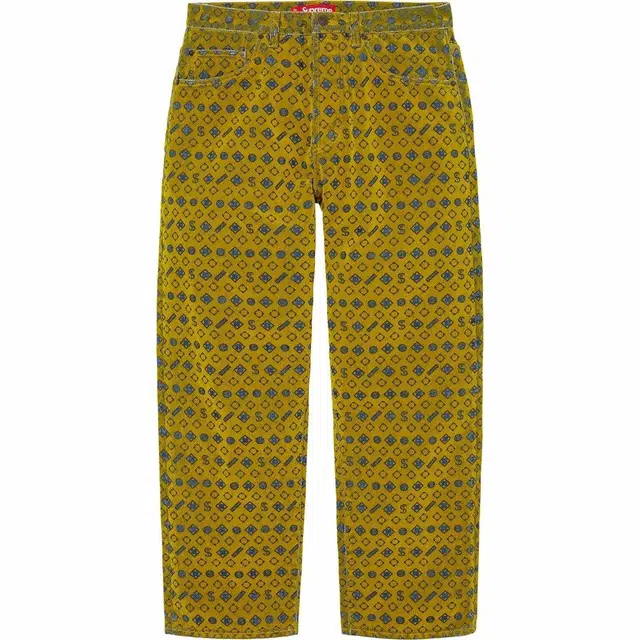 Supreme FW24 WEEK5 Flocked Loose Fit Jean