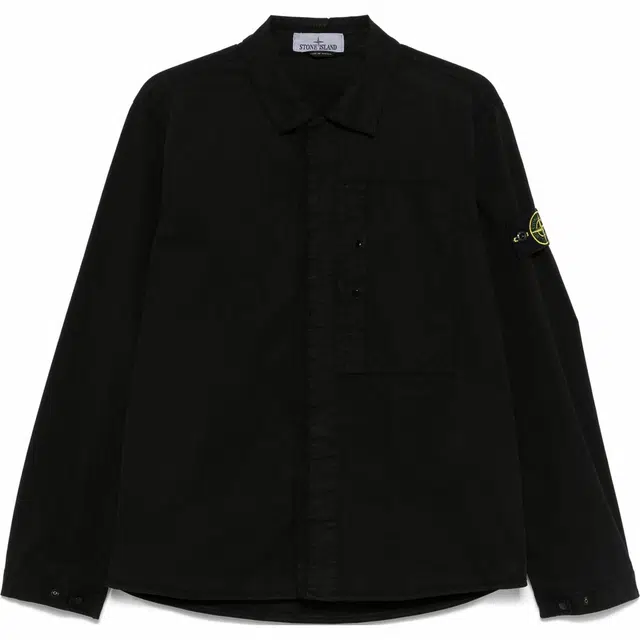 Stone Island SS25 Black Shirt Jacket