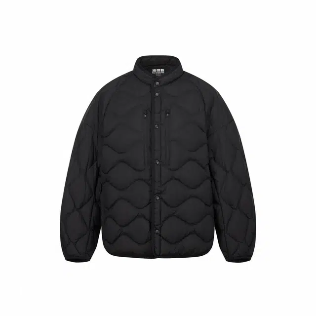 波司登 休闲无帽立领纯色羽绒服 男女同款 黑色