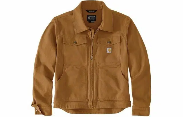 Carhartt 105748 Rugged Flex Duck Jacket logo Relaxed Fit