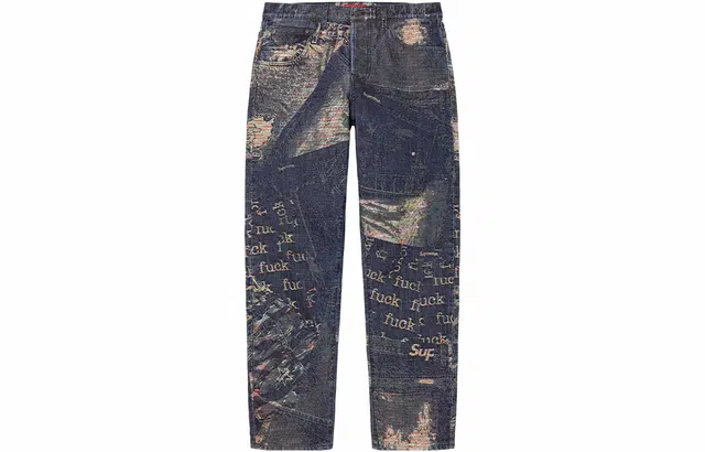 Supreme SS23 Week14 ARCHIVE DENIM JACQUARD REGULAR JEAN