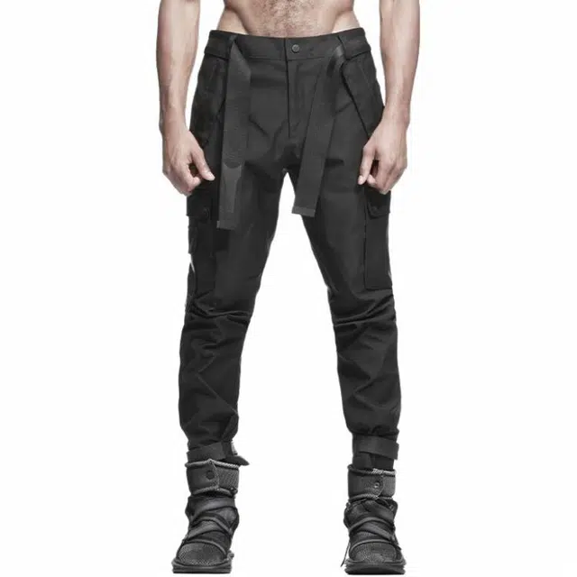 NORVINCY Black Jogger Pants