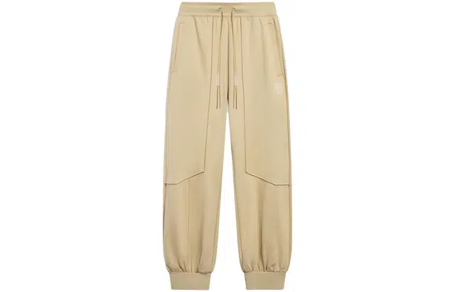 中国李宁 成龙联名功夫系列 休闲宽松束脚针织运动裤 男款 海星褐