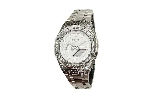 CASIO GA-2100-7A7 Custom Edition Silver Stainless Steel