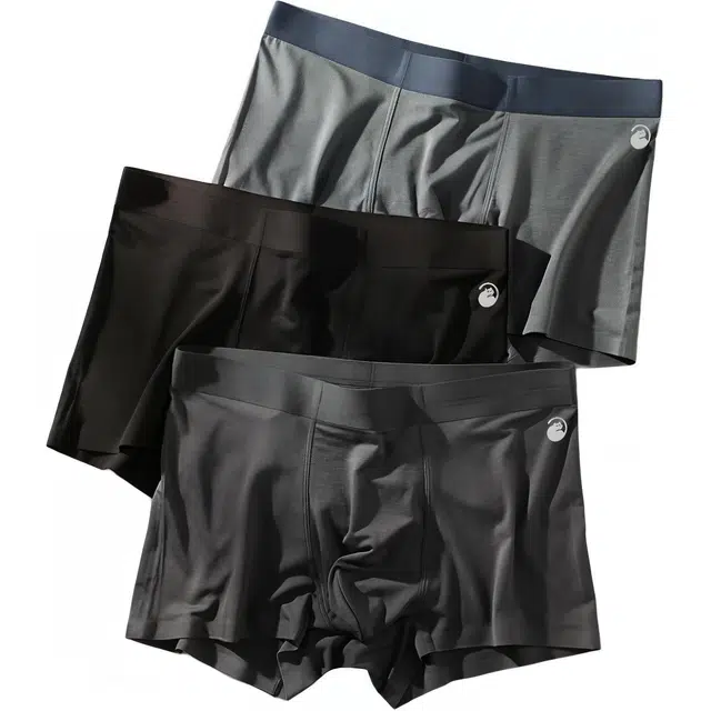 潞优野 透气无痕纯色三角内裤 男款 组合装