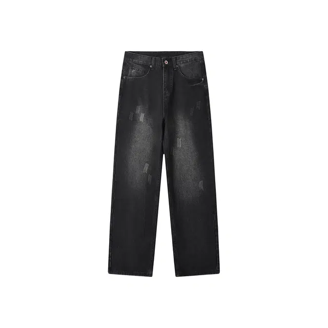 BrandName Vintage Tie-Dye Relaxed Jeans