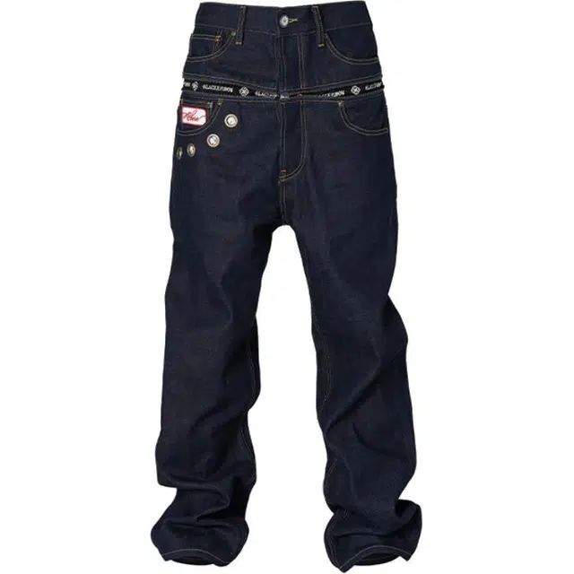 GLACIERBOY SS24 RAW DENIM BAGGY JEANSBaggy