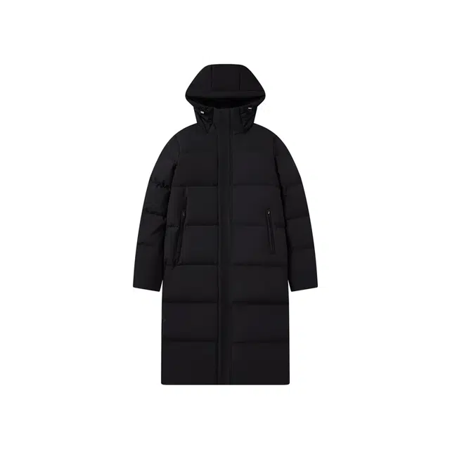 匹克 简约纯色潮流保暖休闲防风羽绒服 男款 黑色