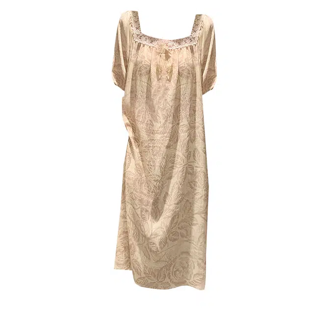 欧诗帛 韩版透气亲肤短袖家居服可外穿睡裙 女款 图片色