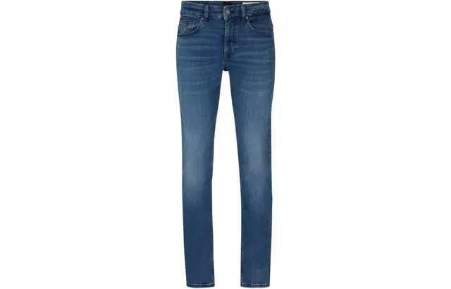 HUGO BOSS Slim-Fit Jeans In Blue Super-Stretch Denim