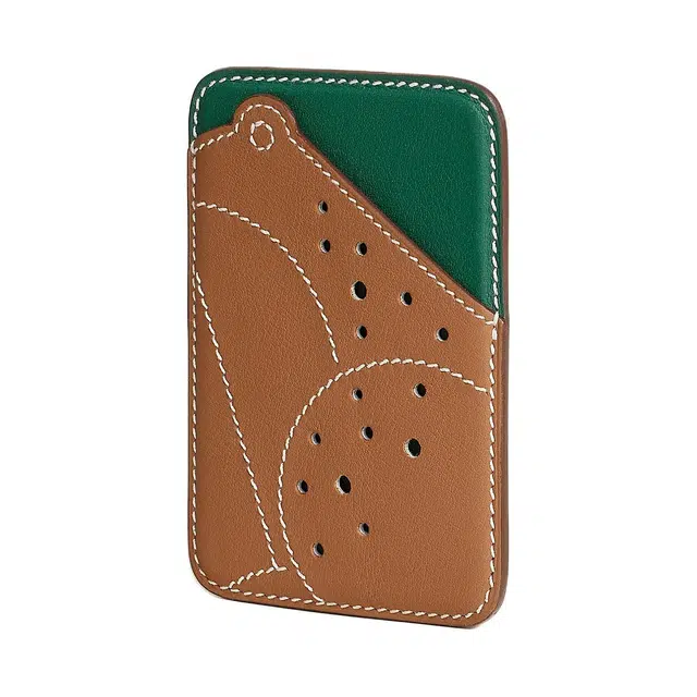 Hermes Swift Card Holder Magsafe Green Gold