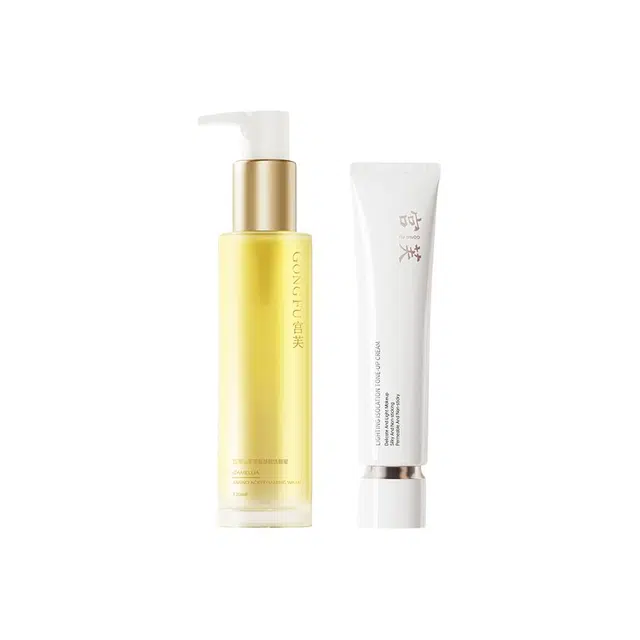 宫芙 不脱妆彩妆套装 奶油肌清透服帖