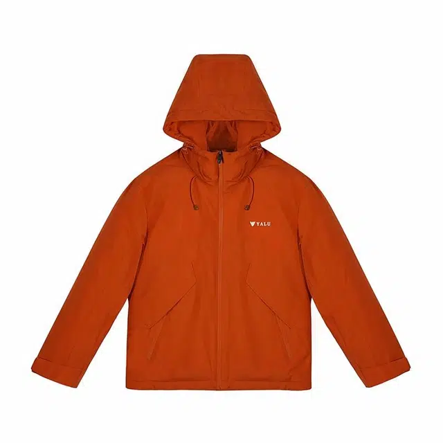 雅鹿 简约基础休闲百搭宽松防水防风连帽羽绒服 男女同款