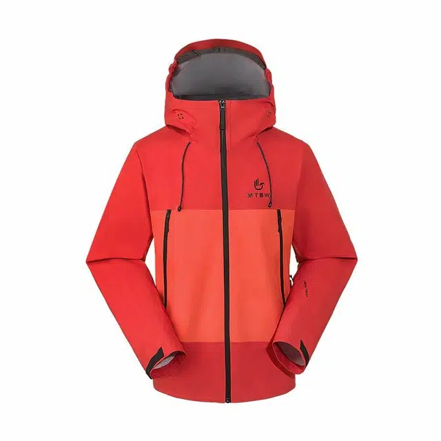 美特斯邦威 机能户外硬壳拼色百搭三防登山服夹克外套 男女同款