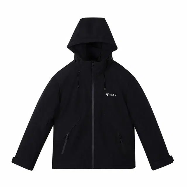 雅鹿 美式潮流简约百搭宽松休闲防风御寒连帽羽绒服 男女同款