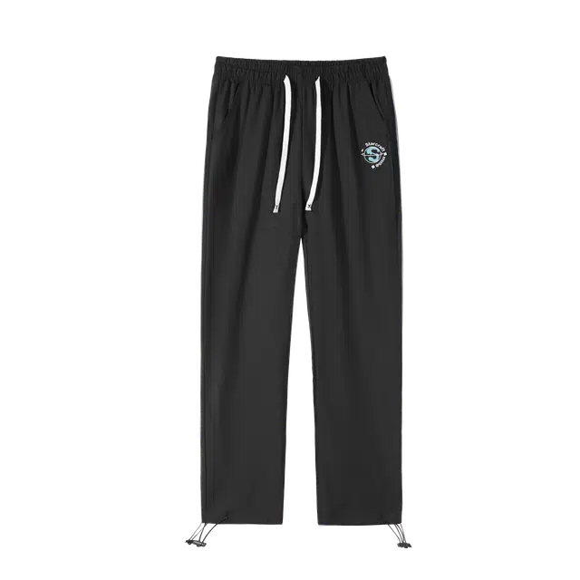 星际者 印花抽绳直筒运动裤 男女同款 加绒加厚可选