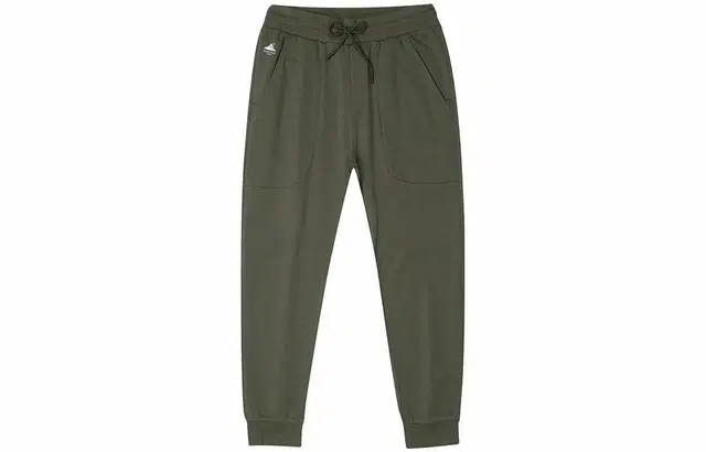 探路者 纯色户外跑步束脚运动裤 男款