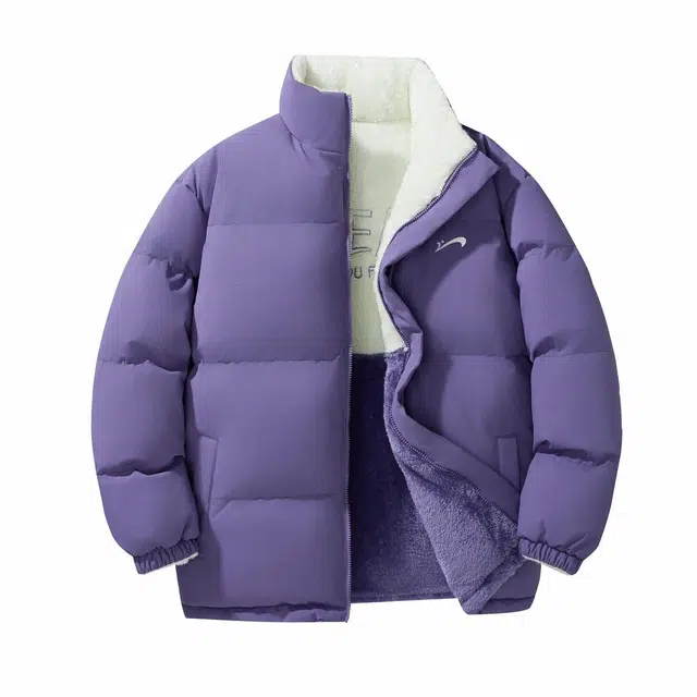 贵人鸟 美式复古双面穿宽松面包加厚棉服 男女同款