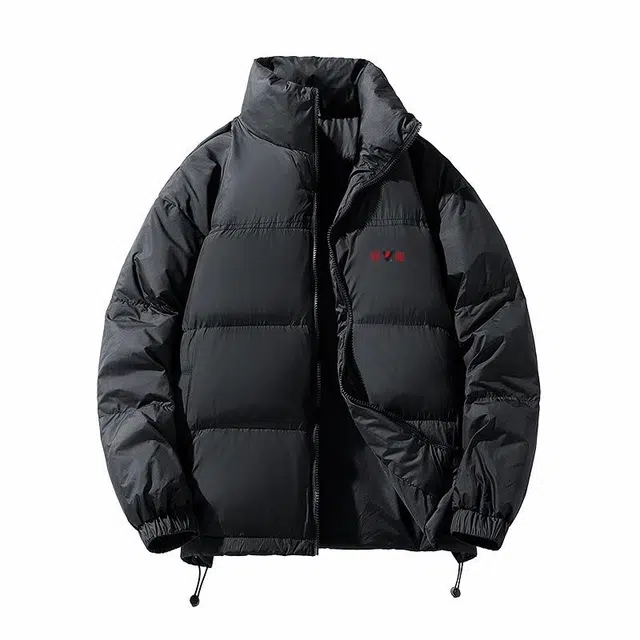 雅鹿 纯色保暖休闲加厚大码羽绒服 男款