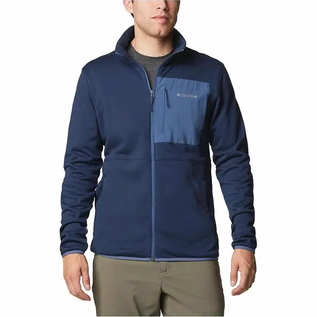 Columbia Hike Mens Navy Blue Full Zip II
