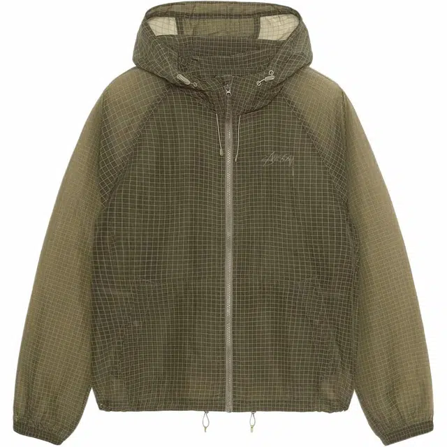Stussy FW24 BEACH SHELL TRANSPARENT RIPSTOP logo