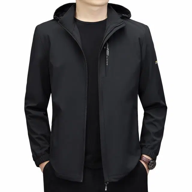 雅鹿 高档时尚商务纯色休闲夹克外套 男款