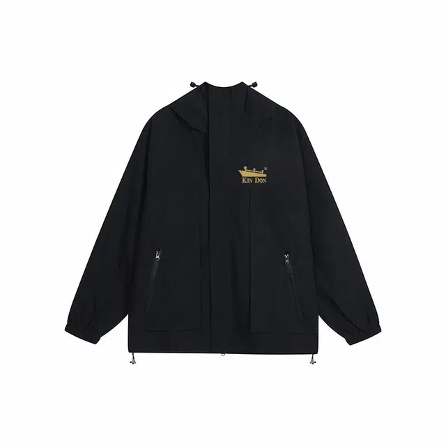 金盾 美式基础简约百搭宽松连帽通勤夹克外套 通用