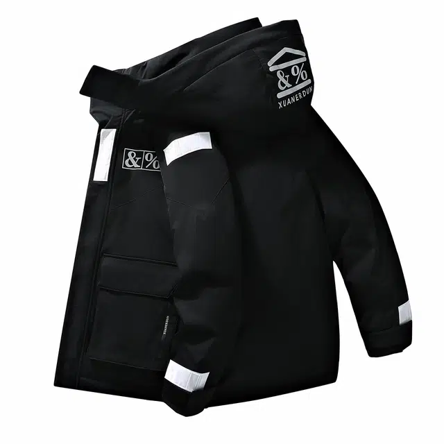 雅鹿 加厚时尚潮流工装防风保暖羽绒服 男女同款