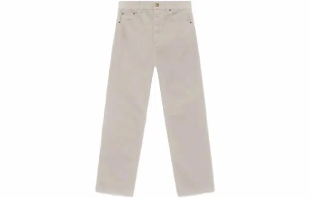 Fear of God Essentials FW23 5 Pocket Jean Silver Cloud