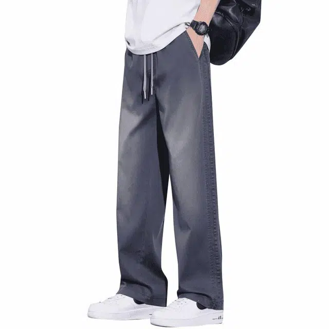 协协乐 美式休闲宽松直筒百搭牛仔裤 男款