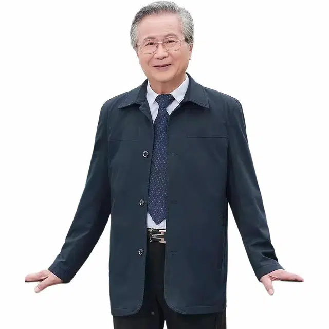 雅鹿 爸爸装休闲宽松春秋夹克外套 男款