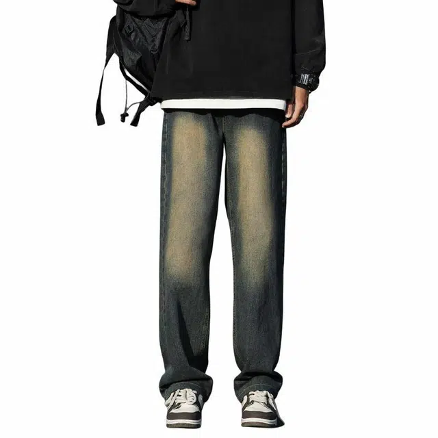 【dme】 美式做旧宽松百搭直筒牛仔裤 男款