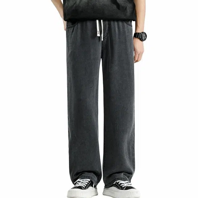 颂希尔 潮流宽松直筒裤休闲牛仔裤 男女同款