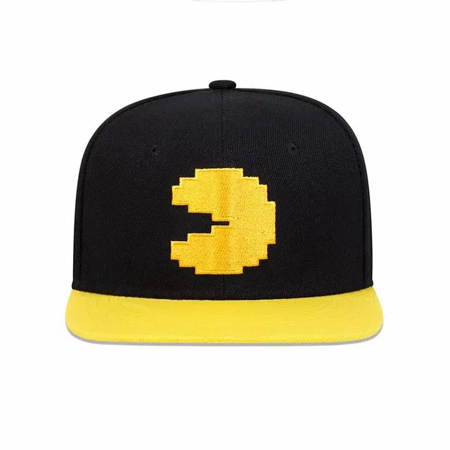 优莲茵 复古平檐街头潮流嘻哈卡通小怪兽硬顶遮阳帽 大头围可调节 涤纶 棒球帽 男女同款情侣款