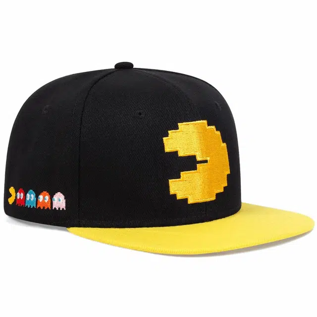 优莲茵 复古平檐街头潮流嘻哈卡通小怪兽硬顶遮阳帽 大头围可调节 涤纶 棒球帽 男女同款情侣款