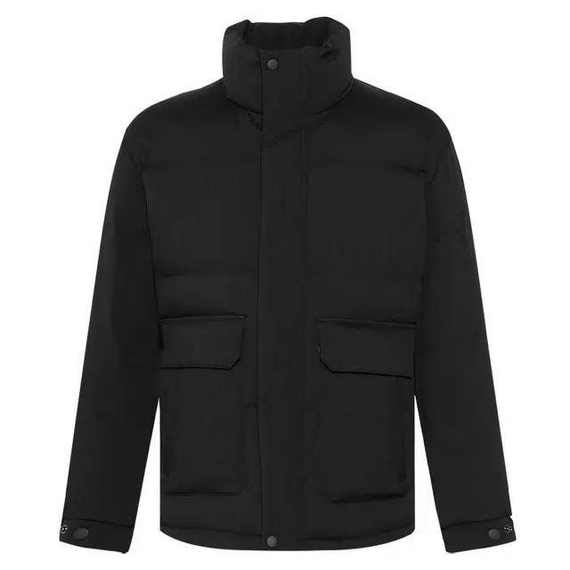 利郎 防水条纹立领短款保暖商务休闲白鸭绒填充质感羽绒服 男款