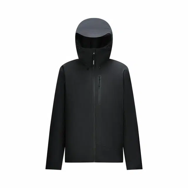 森马 中国国家地理系列 防雨防风保暖连帽纯色长袖羽绒服 男款
