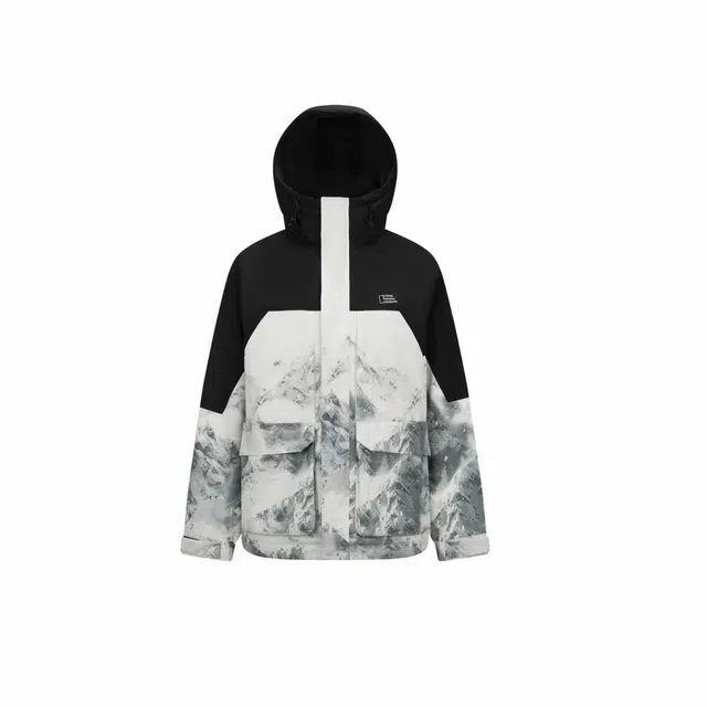 森马 中国国家地理防护防雨防油防污防风外套羽绒服 男女同款