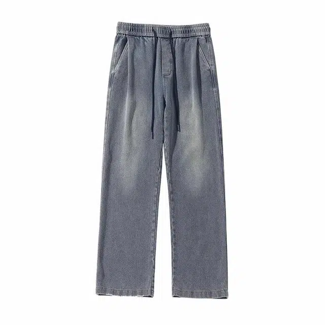 隐狼世家 时尚百搭舒适星空纹牛仔裤 男款 蓝色