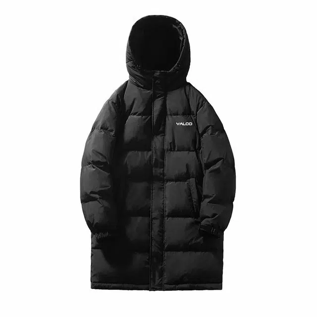 雅鹿 美式纯色百搭复古宽松休闲连帽羽绒服 男女同款