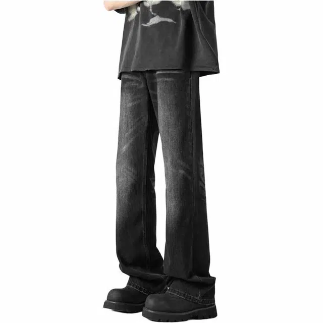 沃马 百搭宽松直筒休闲牛仔裤 男女同款