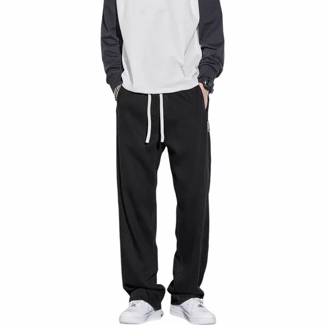 隐狼世家 潮牌水洗做旧牛仔裤 男款