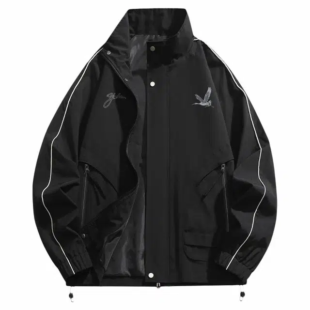 雅鹿 美式工装风都市休闲通勤青春活力潮流时尚百搭袖子收口户外运动夹克外套 男女同款