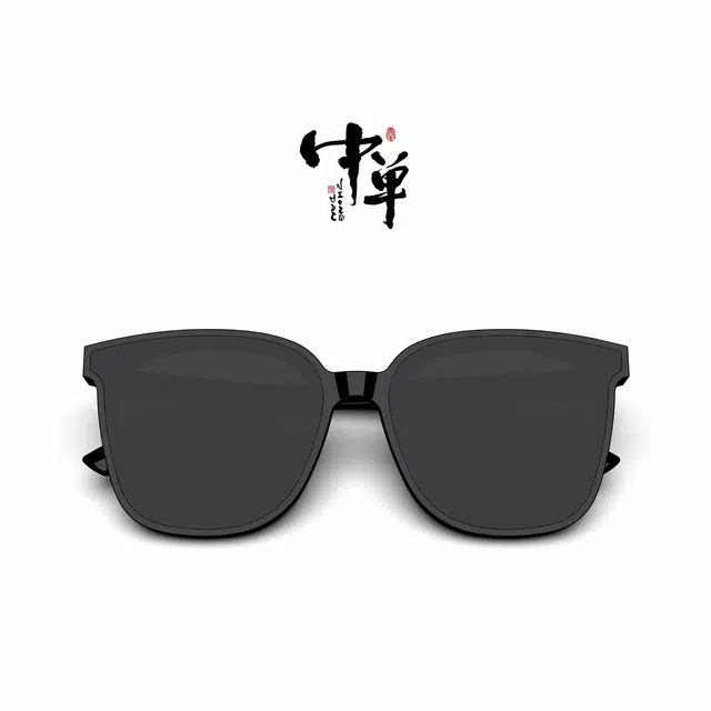 中单 开车驾驶夏季 板材加金属 方形 太阳眼镜 男女同款情侣款