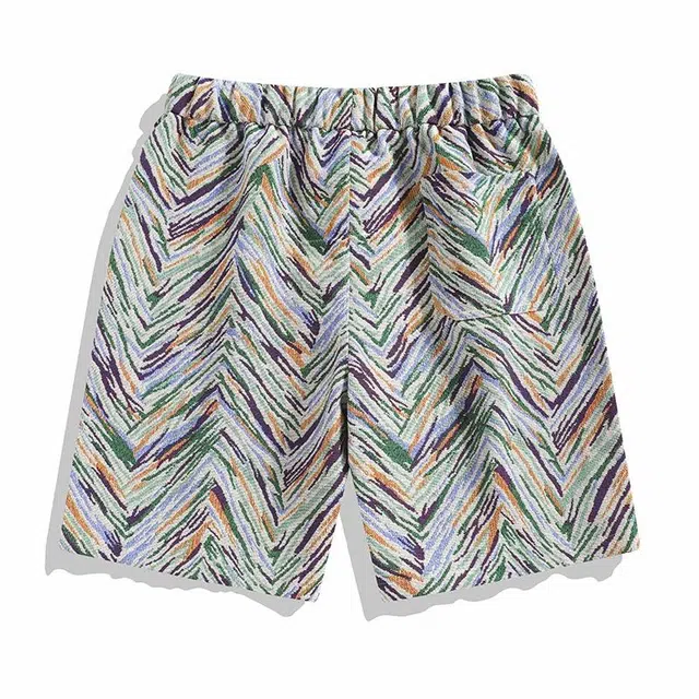 大白鲨 日系复古潮牌五分裤男高级感创意休闲短裤 男款 白色