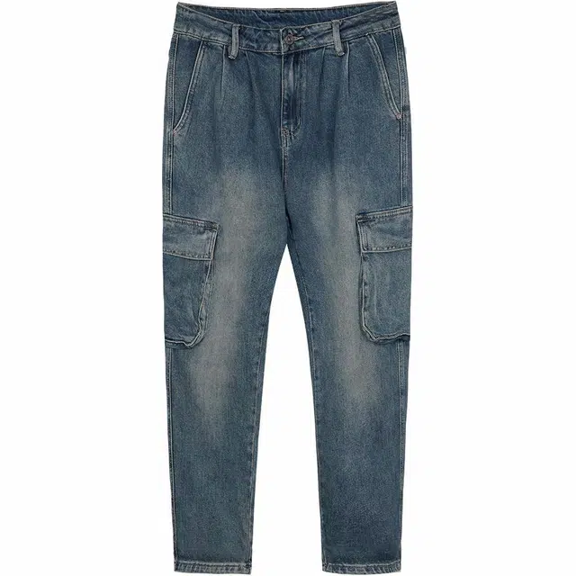 才子 直筒时尚百搭牛仔裤 男款 蓝色