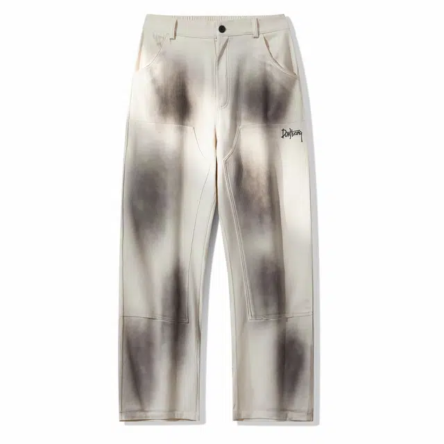 敦煌博物馆 经典裤型做旧长裤 多口袋双膝耐磨做脏工装裤 男女同款