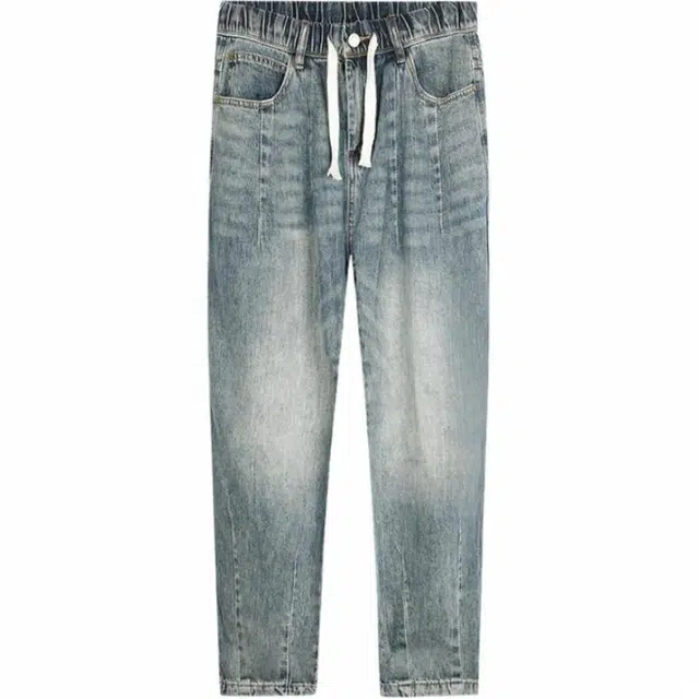 才子 复古时尚休闲牛仔裤 男款 蓝色