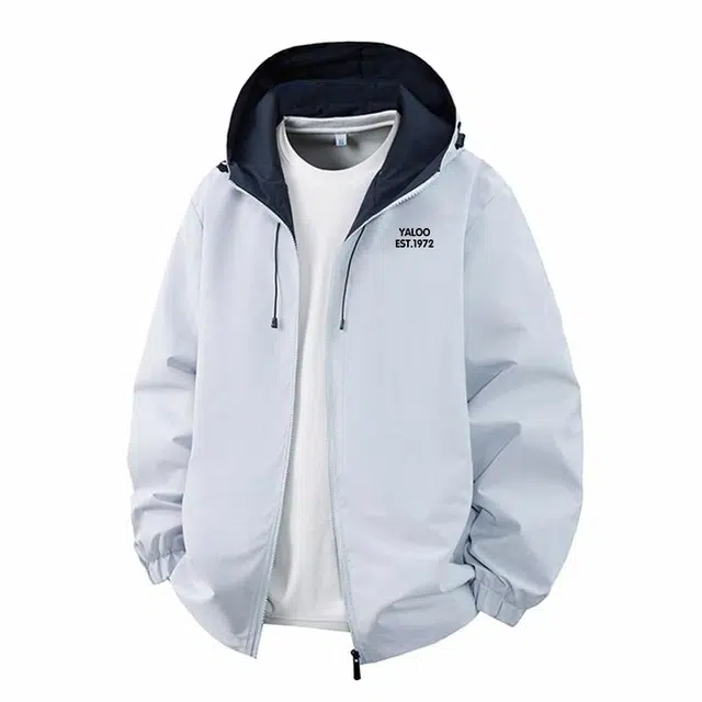 雅鹿 简约学院风百搭休闲宽松运动连帽防水透气落肩飞行员教练夹克外套 男女同款